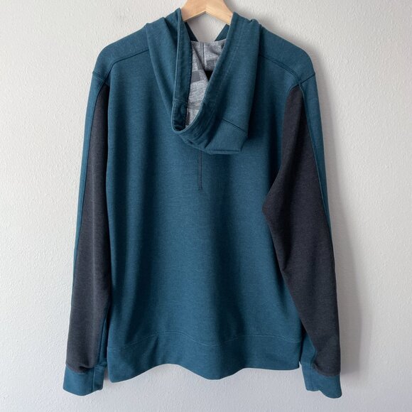 Lululemon Pave Pullover Hoodie Men's Size *XXL? Alberta Lake Teal Black/Gray - Picture 2 of 13